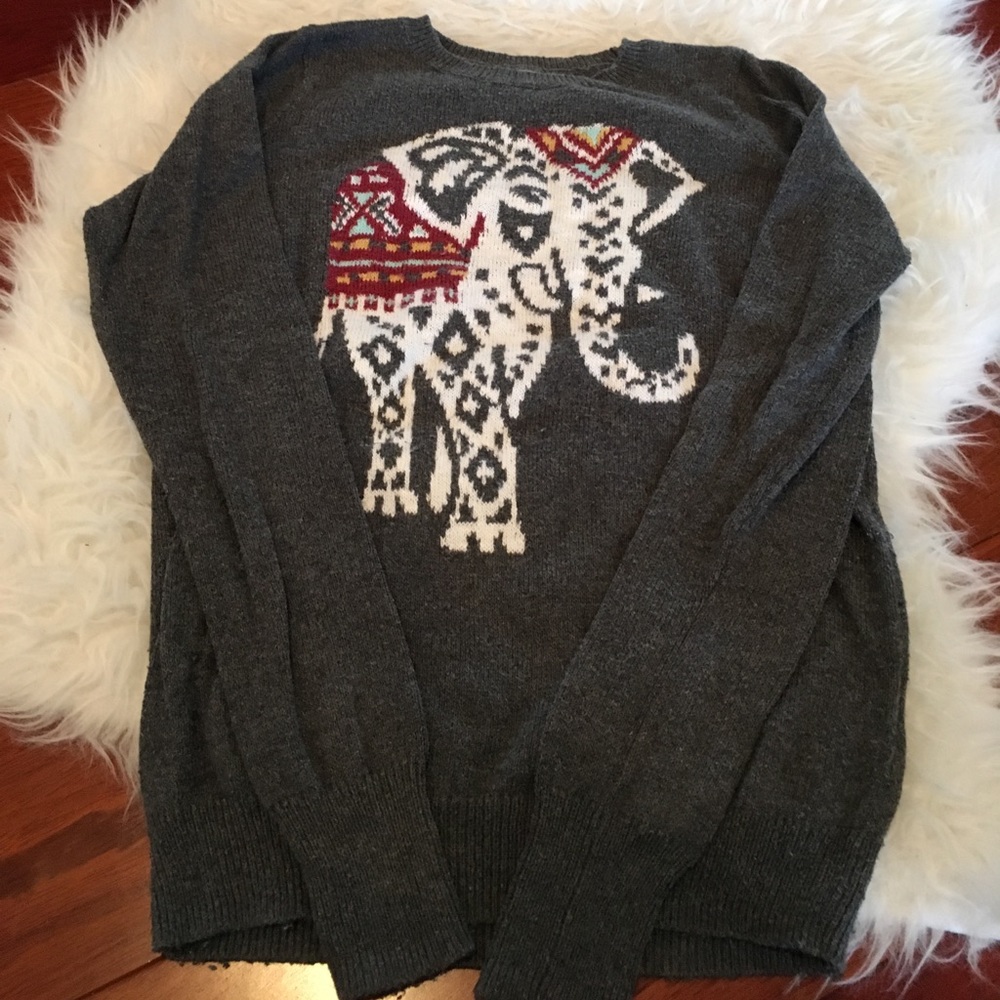 Hollister Knit Printed Sweater